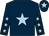 Dark blue, light blue star, light blue stars on sleeves, light blue star on cap (Robert Finnegan)