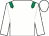 White, emerald green epaulets (Green Team Racing)