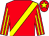 Red, yellow sash, striped sleeves and star on cap (Mr W Clifford)