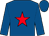 Royal blue, red star (Mr T Hartley)