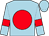 Light blue, red disc and armlets (Southwell Racing Club)