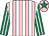 Pink and white stripes, emerald green and white striped sleeves, pink cap, emerald green star (Rothstein & Held Racing Limited & Ptn)