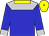 Blue, silver yoke and cuffs, yellow collar, yellow cap, blue button (Scuderia Archi Romani & Partner)
