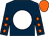 Dark blue, white disc, dark blue sleeves, orange stars, orange cap (Eclipse First Racing)